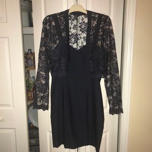 Navy cocktail dress